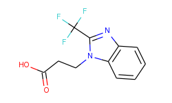 3-(2-trifluoromethyl-benzoimidazol-1-yl)-propionic acid
