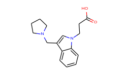 3-(3-pyrrolidin-1-ylmethyl-indol-1-yl)-propionic acid
