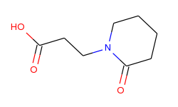 1-Piperidinepropanoic acid, 2-oxo-