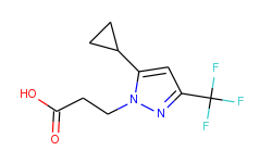 3-[5-cyclopropyl-3-(trifluoromethyl)-1h-pyrazol-1-yl]propanoic acid