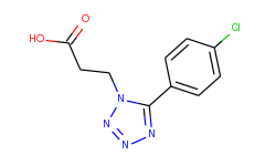 3-[5-(4-chloro-phenyl)-tetrazol-1-yl]-propionic acid