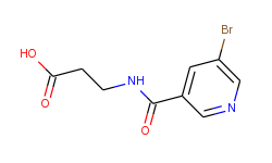 3-[(5-bromo-pyridine-3-carbonyl)-amino]-propionic acid