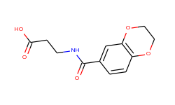 3-[(2,3-dihydro-benzo[1,4]dioxine-6-carbonyl)-amino]-propionic acid
