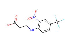 3-[2-nitro-4-(trifluoromethyl)anilino]-propanoic acid