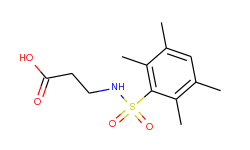 3-{[(2,3,5,6-tetramethylphenyl)sulfonyl]amino}propanoic acid