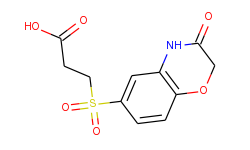 3-[(3-oxo-3,4-dihydro-2h-1,4-benzoxazin-6-yl)-sulfonyl]propanoic acid