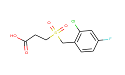 3-[(2-chloro-4-fluorobenzyl)sulfonyl]-propanoic acid