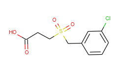 3-(3-chloro-phenylmethanesulfonyl)-propionic acid