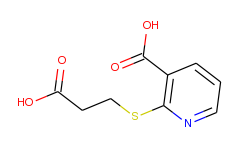 2-[(2-carboxyethyl)sulfanyl]nicotinic acid