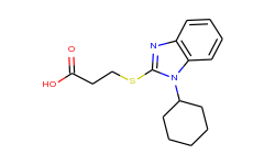 3-(1-cyclohexyl-1h-benzoimidazol-2-ylsulfanyl)-propionic acid