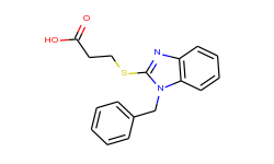 3-[(1-benzyl-1h-benzimidazol-2-yl)thio]-propanoic acid