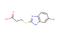 3-(6-bromo-1h-benzoimidazol-2-ylsulfanyl)-propionic acid