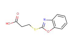 3-(benzooxazol-2-ylsulfanyl)propionic acid