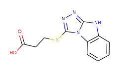 3-(9h-benzo[4,5]imidazo[2,1-c][1,2,4]triazol-3-ylsulfanyl)-propionic acid