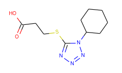 3-[(1-cyclohexyl-1h-tetraazol-5-yl)sulfanyl]propanoic acid