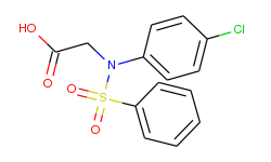 2-[4-chloro(phenylsulfonyl)anilino]acetic acid