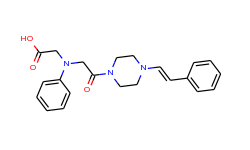 [(2-oxo-2-{4-[(e)-2-phenylvinyl]piperazin-1-yl}ethyl)(phenyl)amino]acetic acid