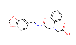 [{2-[(1,3-benzodioxol-5-ylmethyl)amino]-2-oxoethyl}(phenyl)amino]acetic acid