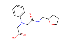 [{2-oxo-2-[(tetrahydrofuran-2-ylmethyl)amino]-ethyl}(phenyl)amino]acetic acid