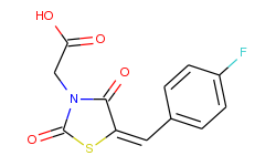 3-Thiazolidineacetic acid, 5-[(4-fluorophenyl)methylene]-2,4-dioxo-