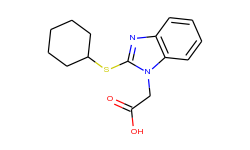 [2-(cyclohexylthio)-1h-benzimidazol-1-yl]-acetic acid