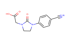 2-(3-(4-cyanophenyl)-2-oxoimidazolidin-1-yl)-acetic acid