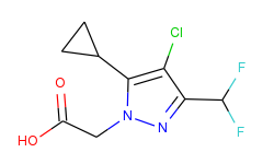 [4-chloro-5-cyclopropyl-3-(difluoromethyl)-1h-pyrazol-1-yl]acetic acid