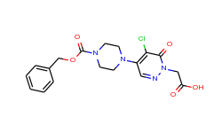 2-[4-{4-[(benzyloxy)carbonyl]piperazino}-5-chloro-6-oxo-1(6h)-pyridazinyl]acetic acid
