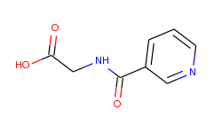 2-[(3-pyridinylcarbonyl)amino]acetic acid