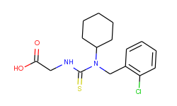 ({[(2-chlorobenzyl)(cyclohexyl)amino]-carbonothioyl}amino)acetic acid