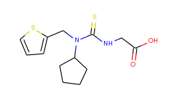 ({[cyclopentyl(thien-2-ylmethyl)amino]-carbonothioyl}amino)acetic acid