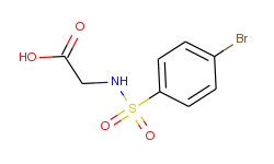 2-{[(4-bromophenyl)sulfonyl]amino}acetic acid