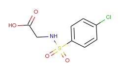 2-{[(4-chlorophenyl)sulfonyl]amino}acetic acid