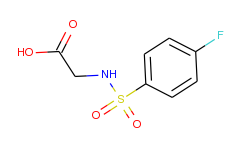 2-{[(4-fluorophenyl)sulfonyl]amino}acetic acid