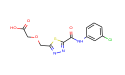 [(5-{[(3-chlorophenyl)amino]carbonyl}-1,3,4-thiadiazol-2-yl)methoxy]acetic acid