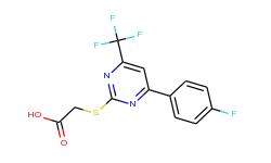 {[4-(4-fluorophenyl)-6-(trifluoromethyl)pyrimidin-2-yl]thio}acetic acid
