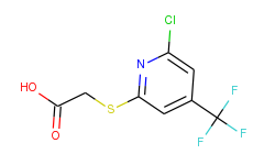 2-(6-chloro-4-(trifluoromethyl)pyridin-2-ylsulfanyl)acetic acid