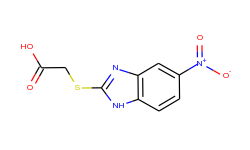 [(5-nitro-1h-benzimidazol-2-yl)thio]acetic acid