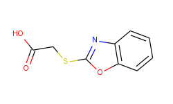 (1,3-benzoxazol-2-ylthio)acetic acid