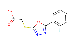 [5-(2-fluoro-phenyl)-[1,3,4]oxadiazol-2-yl-sulfanyl]-acetic acid
