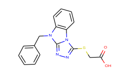 [(9-benzyl-9h-[1,2,4]triazolo[4,3-a]benzimidazol-3-yl)thio]acetic acid