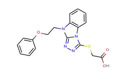{[9-(2-phenoxyethyl)-9h-[1,2,4]triazolo[4,3-a]-benzimidazol-3-yl]thio}acetic acid