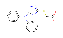 [(9-phenyl-9h-[1,2,4]triazolo[4,3-a]benzimidazol-3-yl)thio]acetic acid