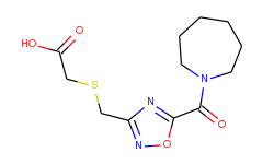 ({[5-(azepan-1-ylcarbonyl)-1,2,4-oxadiazol-3-yl]-methyl}thio)acetic acid