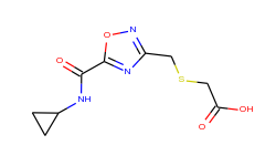 [({5-[(cyclopropylamino)carbonyl]-1,2,4-oxadiazol-3-yl}methyl)thio]acetic acid