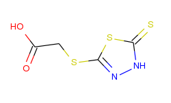 Acetic acid, [(4,5-dihydro-5-thioxo-1,3,4-thiadiazol-2-yl)thio]-