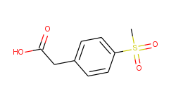 Benzeneacetic acid, 4-(methylsulfonyl)-