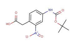 2-(4-(tert-Butoxycarbonylamino)-2-nitrophenyl)acetic acid