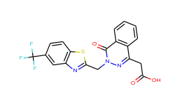 3,4-Dihydro-4-oxo-3-[[5-(trifluoromethyl)-2-benzothiazolyl]methyl]-1-phthalazineacetic acid