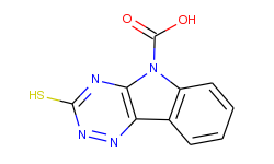 5-carboxy-3-mercapto-1,2,4-triazino-[5,6-b]indole